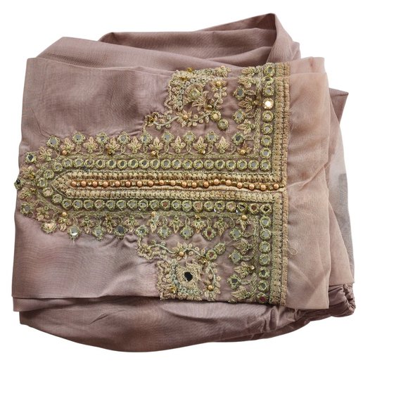 Women's Silk Trouser Pant Mirror Embroidered Sadabahar Designer Pakistani Indian - Picture 6 of 16